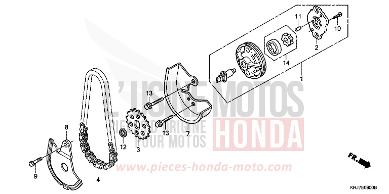 POMPE A HUILE de S-wing ABS PEARL COOL WHITE (NHA16) 2011